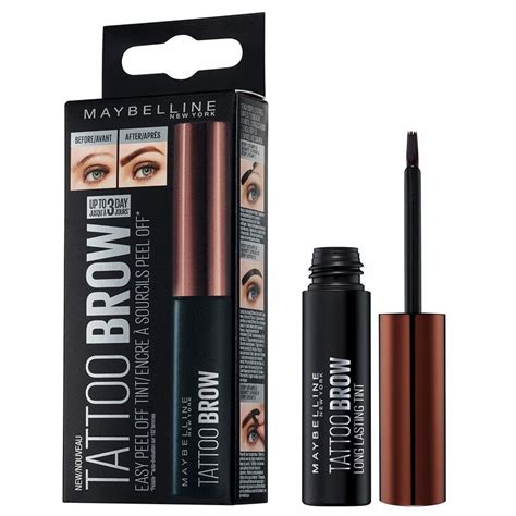 maybelline brow tint peel off|More.